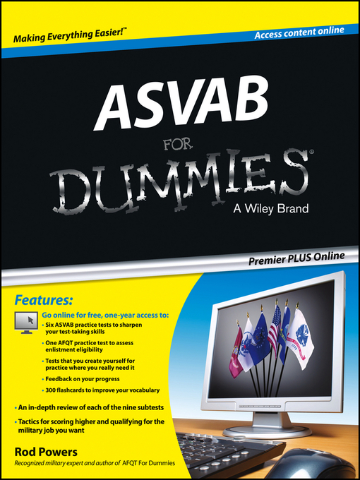 Title details for ASVAB For Dummies, Premier Plus (with Free Online Practice Tests) by Rod Powers - Available